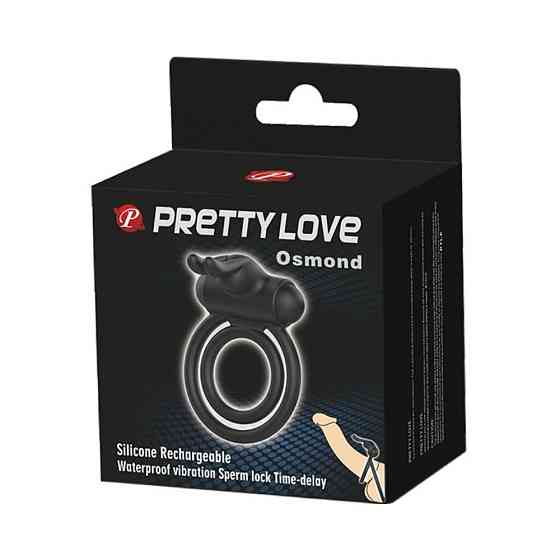 Кільце ерекційне з вібрацією Pretty Love Osmond, подвійне Sex Aura Київ
