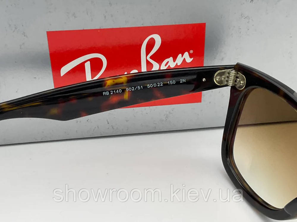 Жіночі сонцезахисні окуляри RAY BAN Wayfarer 2140 (902/51) LUX Київ - фото 3