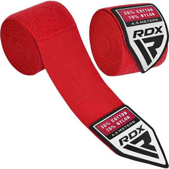 Бинти для боксу RDX WX Professional Boxing Hand Wraps Red (4.5м.) Каменское