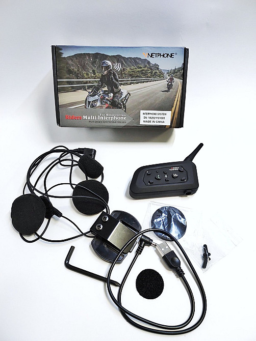 Мотогарнітура Vnetphone V6 в шолом Луцк - изображение 1