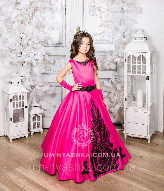 Шикарное длинное платье с золотым или черным купоном Адель на 6-8 лет Кривой Рог - изображение 7