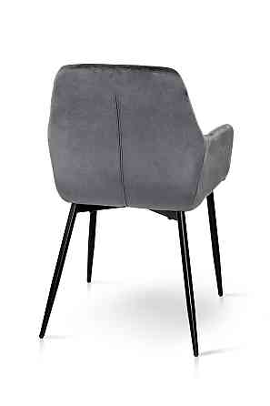 Стілець Томас XS-2836, чорний/велюр сірий Киев