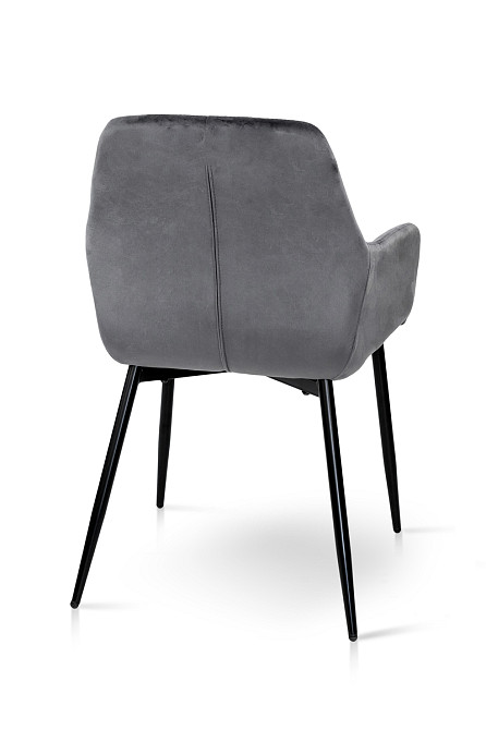 Стілець Томас XS-2836, чорний/велюр сірий Киев - изображение 5