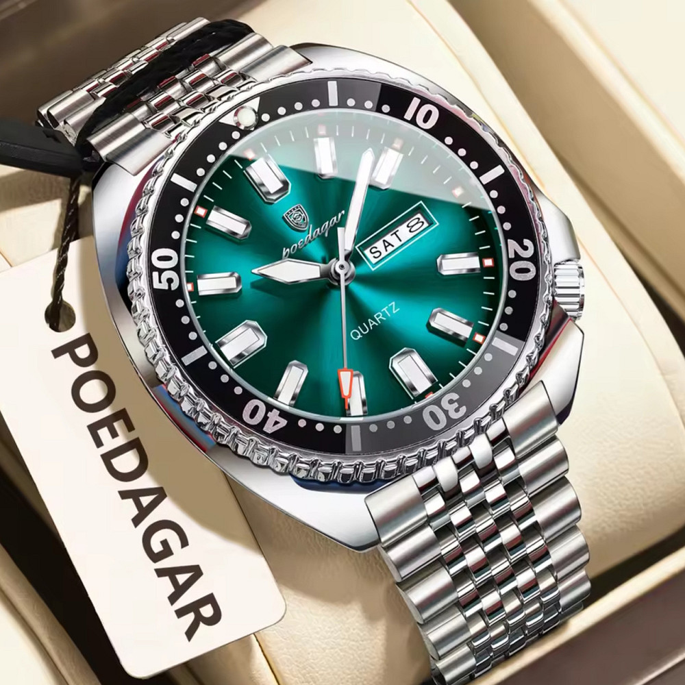 Годинник чоловічий наручний Poedagar Stanford (Сріблястий) Вінниця - фото 3