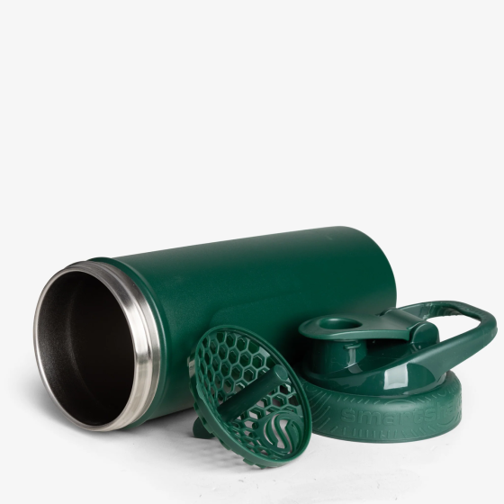 Шейкер спортивний SmartShake металевий Insulated Steel 750ml Racing green Кам'янське