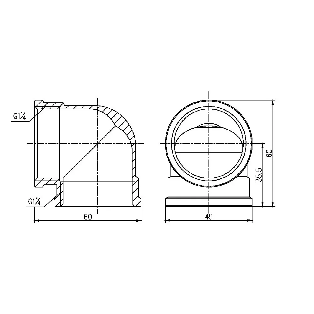 Куточок Thermo Alliance Forte 1" 1/4 ВВ SF36832 Київ - фото 7