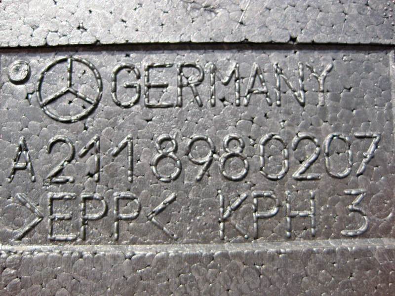 Mercedes-Benz  A2118980207 Пінопластовий вкладиш органайзера для інструментів у багажнику E-Class W211 CLS C219 Одеса - фото 3