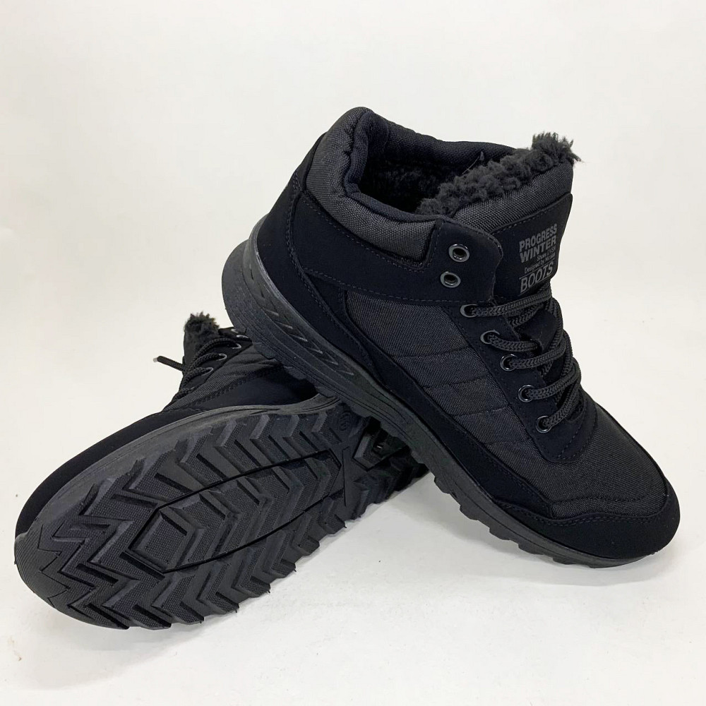 Зимние мужские ботинки оригинал 41р, Текстильные кроссовки термо на зиму, Мужские полуботинки NF-88 Львов - изображение 4