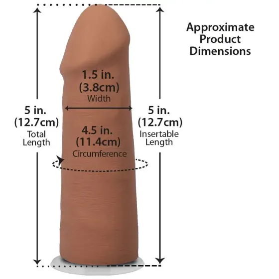 Фалоімітатор Doc Johnson The Realistic Cock ULTRASKYN - 5 Inch Caramel Львів