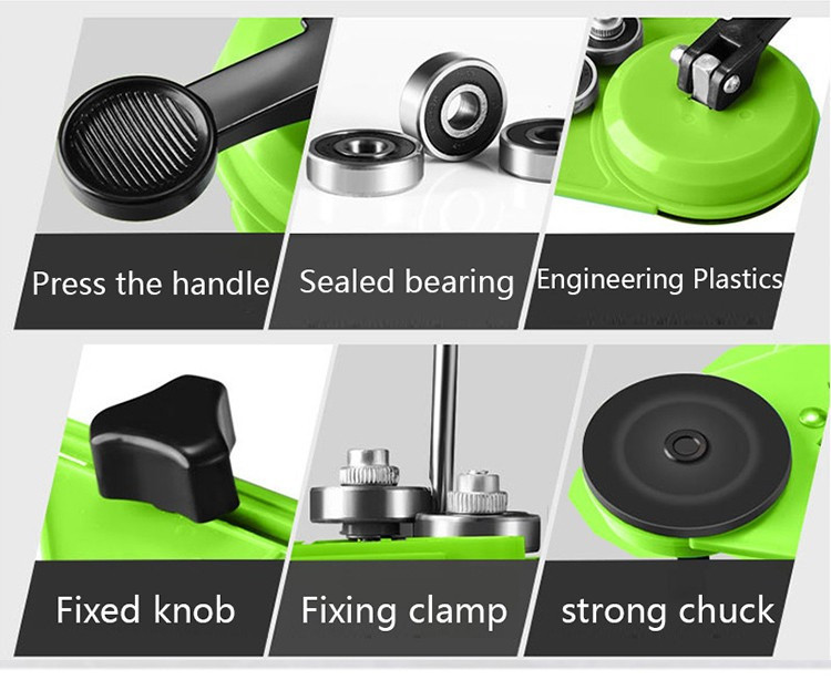 Кондуктор-направляюча для свердління плитки та скла з присосками, універсальний шаблон під алмазні коронки Ø4–Ø83 (124650005) Київ - фото 7