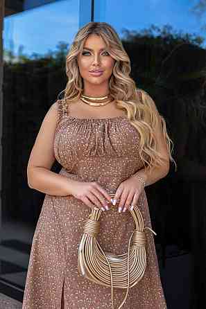 Летнее женское платье миди 