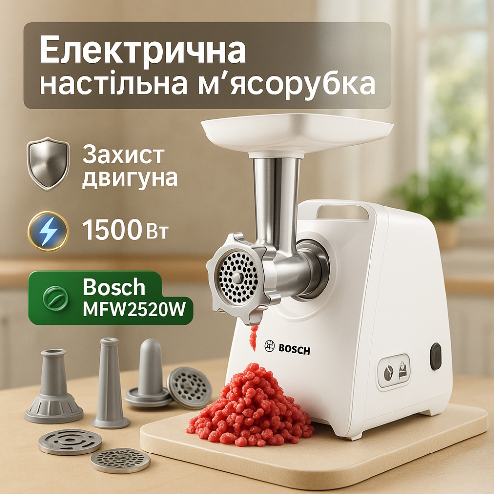 Мясорубка с большой загрузочной горловиной, Электрическая мясорубка с насадкой-кеббе XP-24 Львов - изображение 15