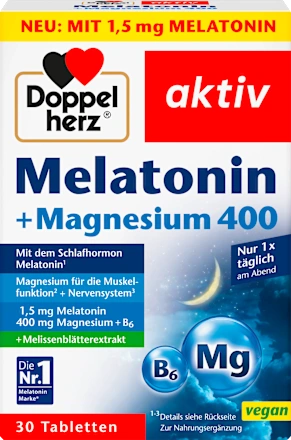 Doppelherz Melatonin + Magnesium 400 30 St Мелатонін + Магній 400 30 шт Київ - фото 1
