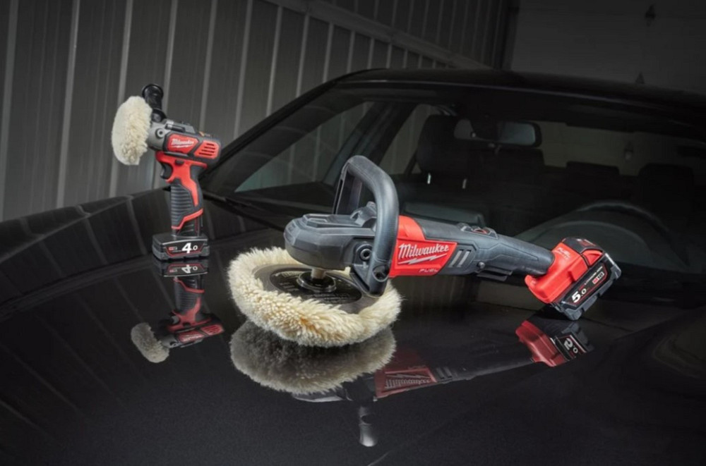 Машина полірувальна кутова акумуляторна MILWAUKEE M18 FAP180-0X, O диска 180мм, (+ полірувальна платформа, пилезахисний екран, D Одеса - фото 9