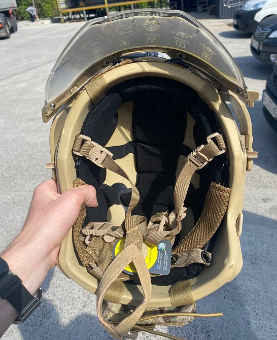 Тактический комплект шлем Fast Team Wendy с кавером + противовес + очки + крепление для камеры GoPro Винница - изображение 4