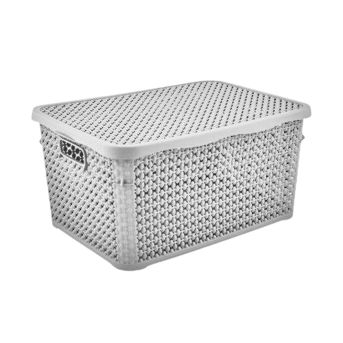 Кошик 5л з кришкою сірий Pearl ELIF Житомир