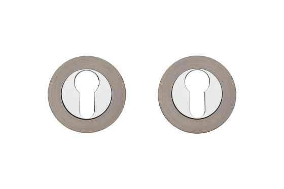 Накладки на цилиндр Gavrohe Z2-EH 54 мм MBN/CP графит/ хром Киев