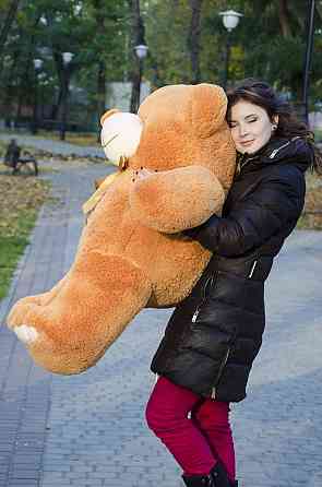 Плюшевий ведмедик М'яка іграшка Ветли 130 см Карамельний Тернопіль