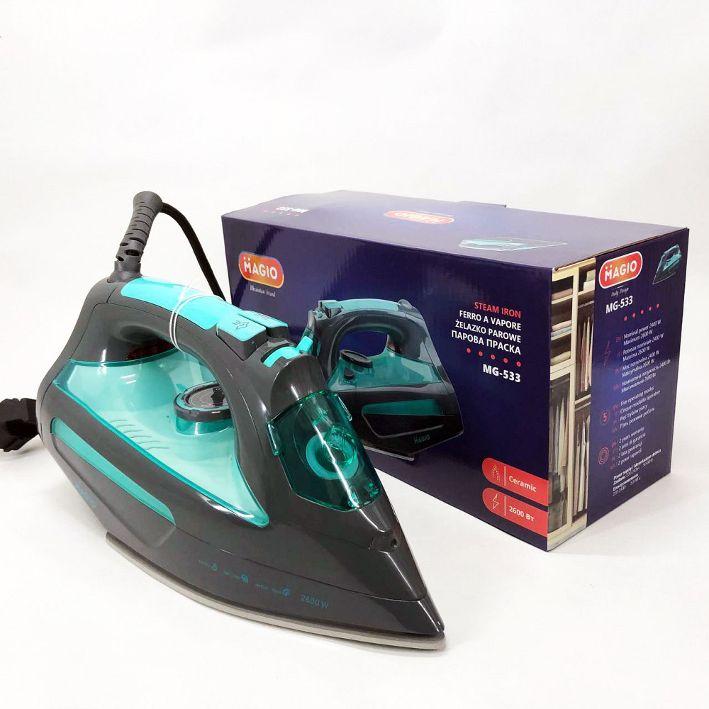 Праска відпарювач для прасування речей Magio MG-533 2600 Вт, Парова праска ZJ-704 для одягу Київ - фото 8