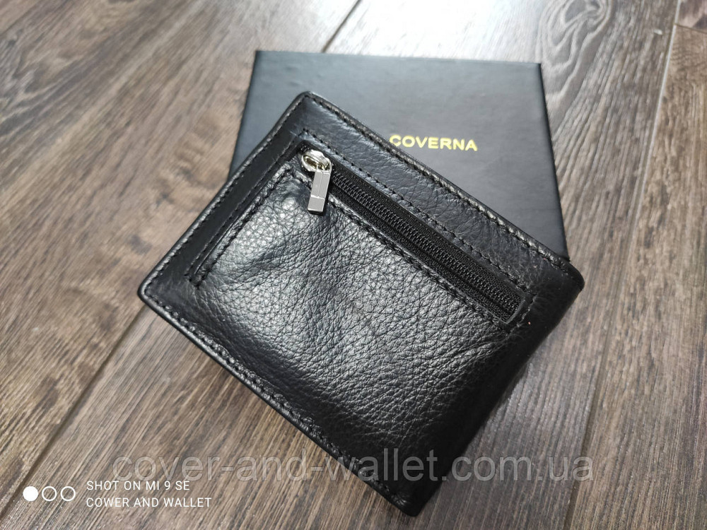 Компактний шкіряний чоловічий гаманець на магнітах Marco Coverna M101 Київ - фото 8