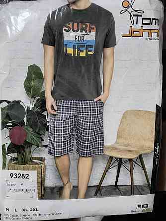 Чоловічий комплект для дому та відпочинку з шортами в карту — Surf for life Tom John M Київ
