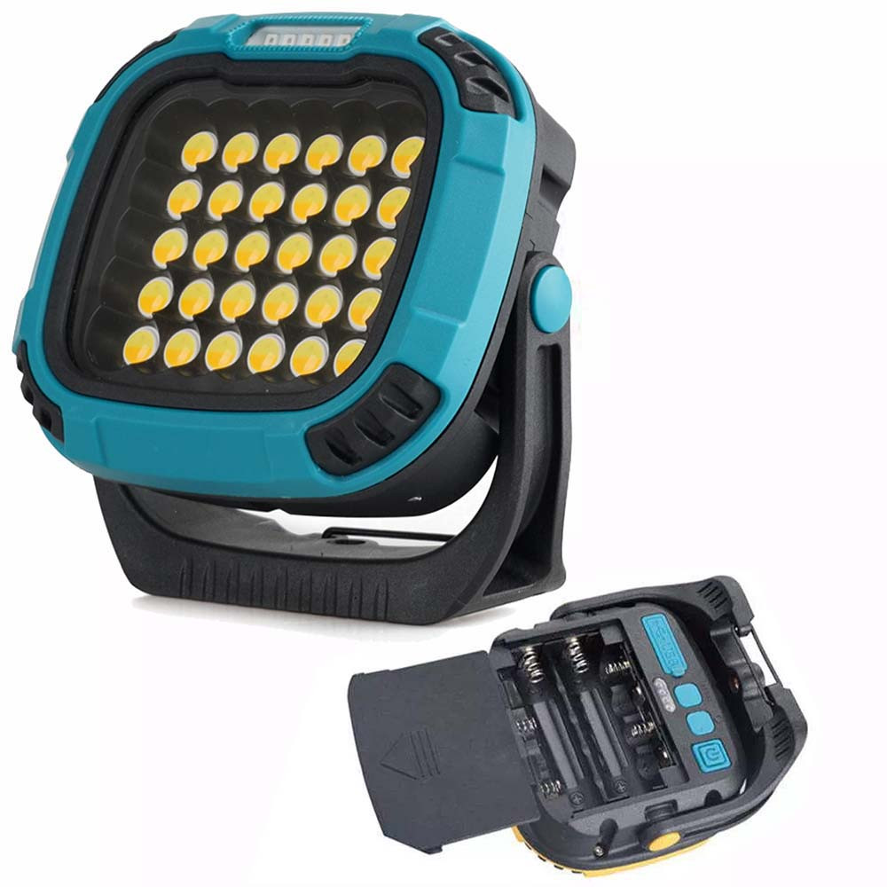 Прожектор ліхтар для кемпінгу W893-1-30COB(White+Yellow)+5SMD(Red) Power bank IQ-17 Львів - фото 2