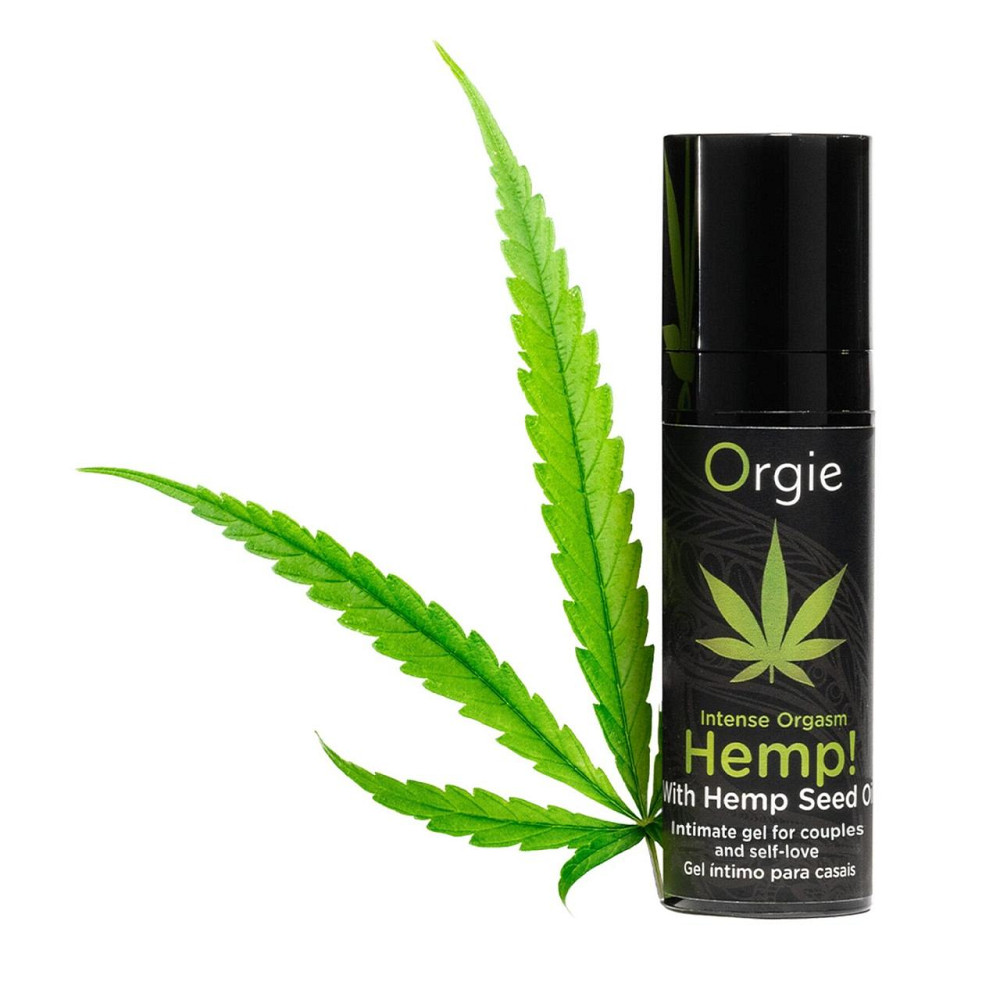 Збуджувальний гель для пар Orgie Hemp! Intense Orgasm, 15 мл, тепло-холод, ефект сильної вібрації Sex Aura Київ - фото 4