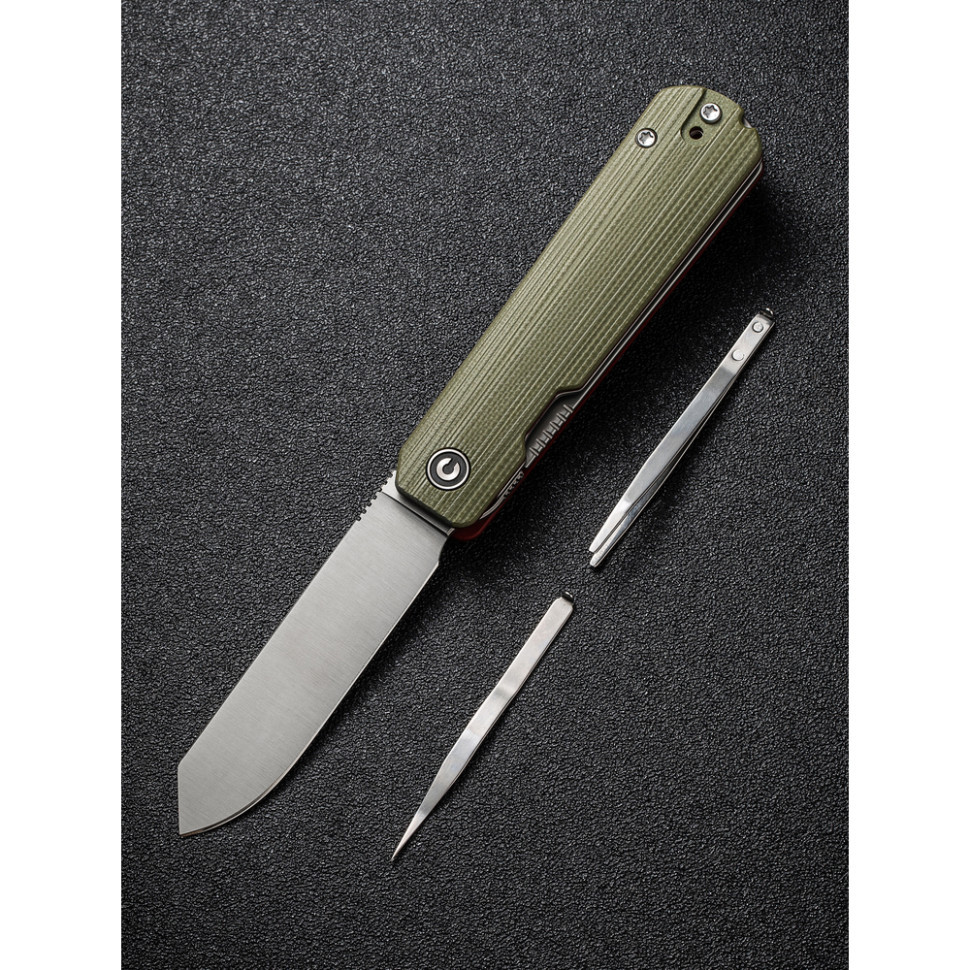 Ніж складаний кишеньковий Civivi Sendy, (7.2 см) Nitro-V / G10 темно-зелений Київ - фото 11