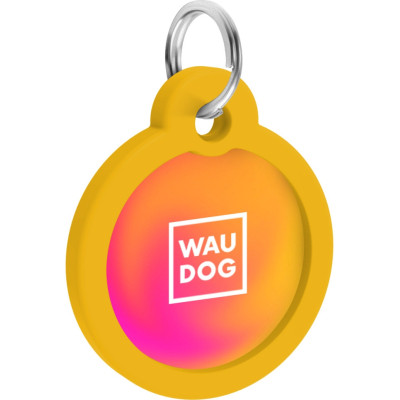 Адресник для животных WAUDOG Smart ID с QR паспортом "Градиент оранжевый", круг 30 мм (230-4035) Винница - изображение 4