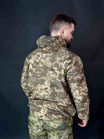 Армейский водонепроницаемая  летняя куртка мужская армейская ветровка с капюшоном для военнослужащего WAR Львов