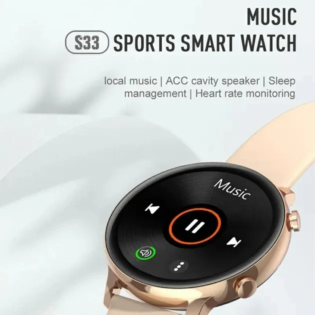 Смарт-часы RDFit S33 Gold (звонки, пульсоксиметр, тонометр) Киев - изображение 8
