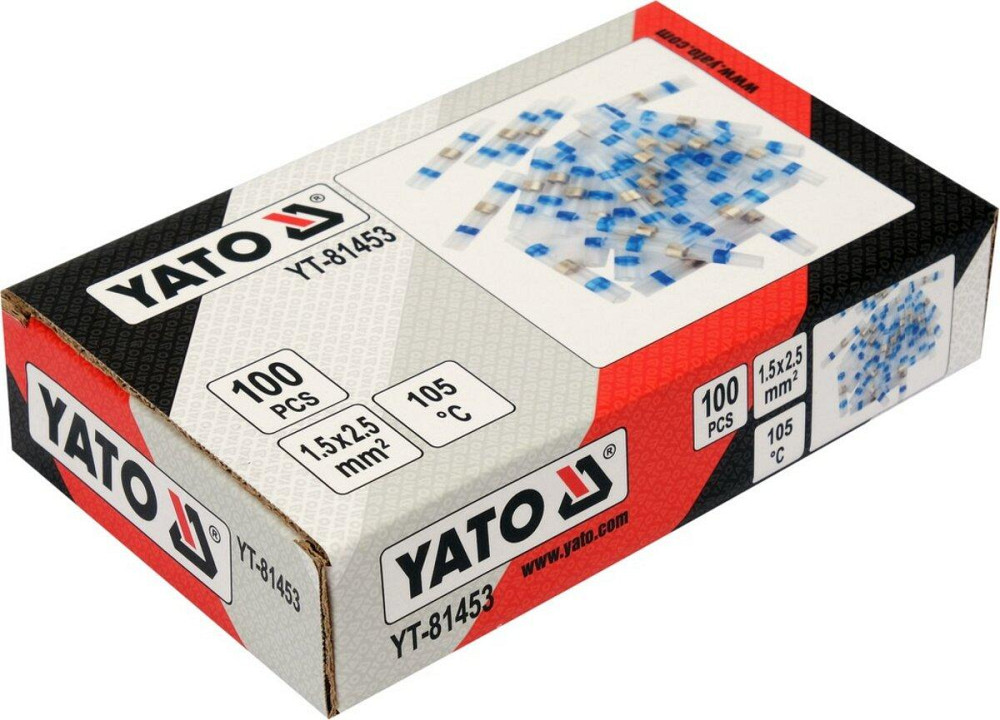 Кембрики термоусадні при t≤ 105°C з припоєм YATO, прозорі для провідників 1.5- 2,5 мм², 100 шт [130] Одесса - изображение 4