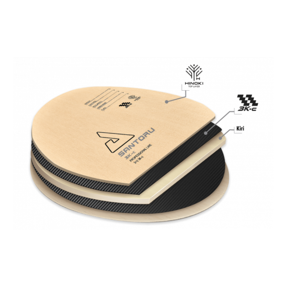 Основание для ракетки Joola Santoru 3K-C FL (65050) Киев - изображение 5
