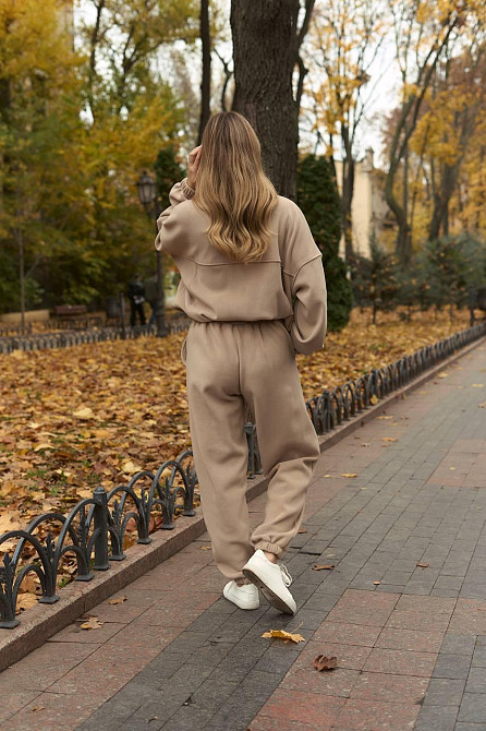 Женский теплый прогулочный костюм двойка двусторонний полар флис Одесса - изображение 10