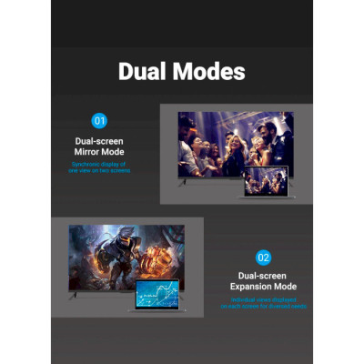 Кабель VGA 15M-15M, 2.0 м, з ферритами, чорний Vention Винница - изображение 12