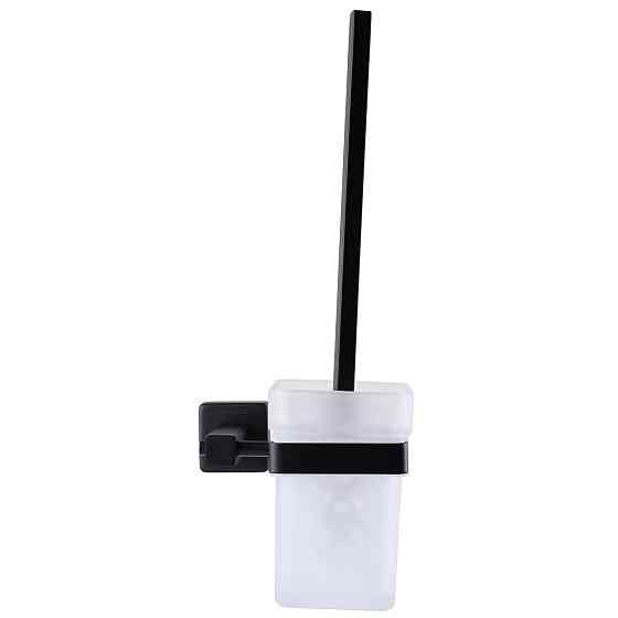 Йоржик настінний Globus Lux BQ9429A без кришки чорний матовий SUS304 (000021200) Київ