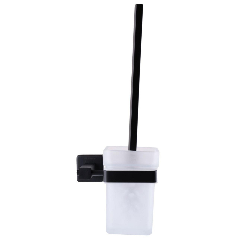 Йоржик настінний Globus Lux BQ9429A без кришки чорний матовий SUS304 (000021200) Київ - фото 2