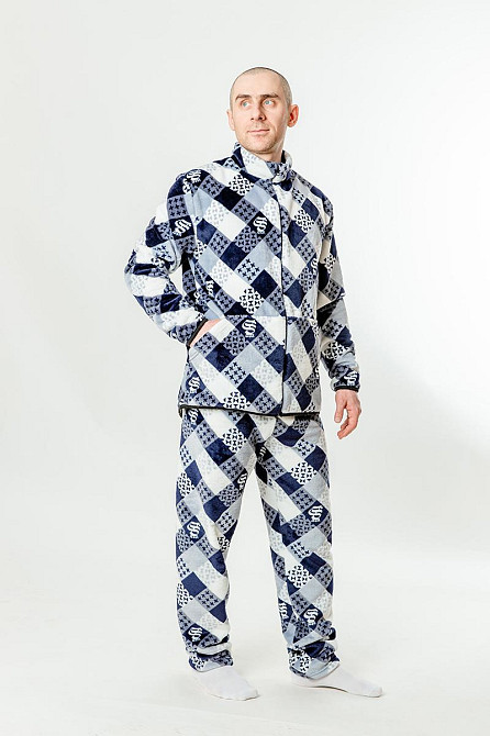 Комплект домашній чоловічий, темно-синій, топ Крохатушка одяг Київ - фото 3