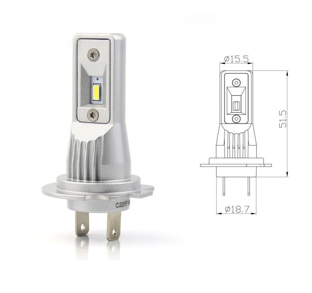 Комплект світлодіодних ламп BAXSTER SE Plus H7 PX26d 6000K 4000Lm 9-32V Харків - фото 2