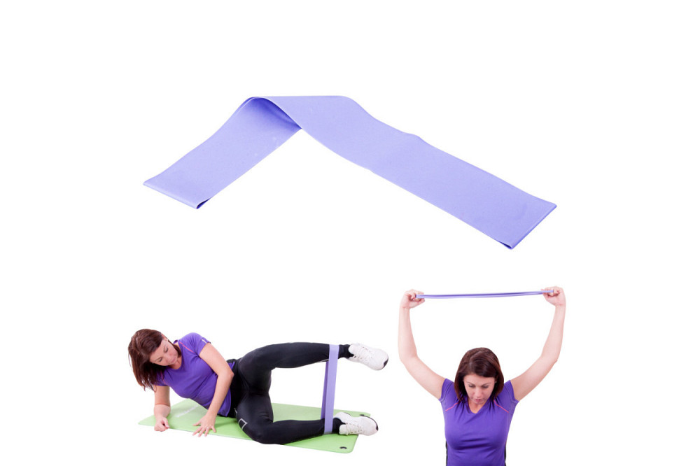 Лента эспандер для упражнений Hangy inSPORTline Light 70 см фиолетовая Киев - изображение 2