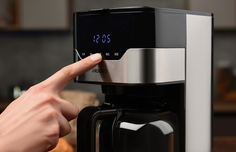 Кавоварка ARDESTO крапельна 1.5л, мелена, чорно-сріблястий Київ - фото 3