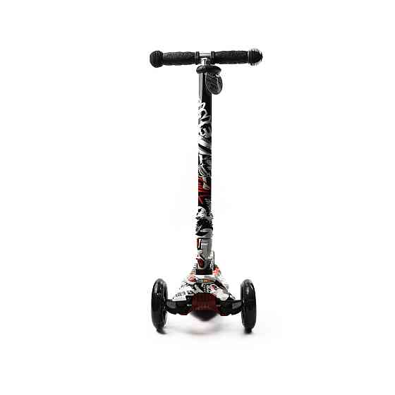 Самокат детский трехколесный iTrike MAXI JR 3-055-WP8 руль 66-89см, колеса ПУ с подсветкой, Черный Каменец-Подольский