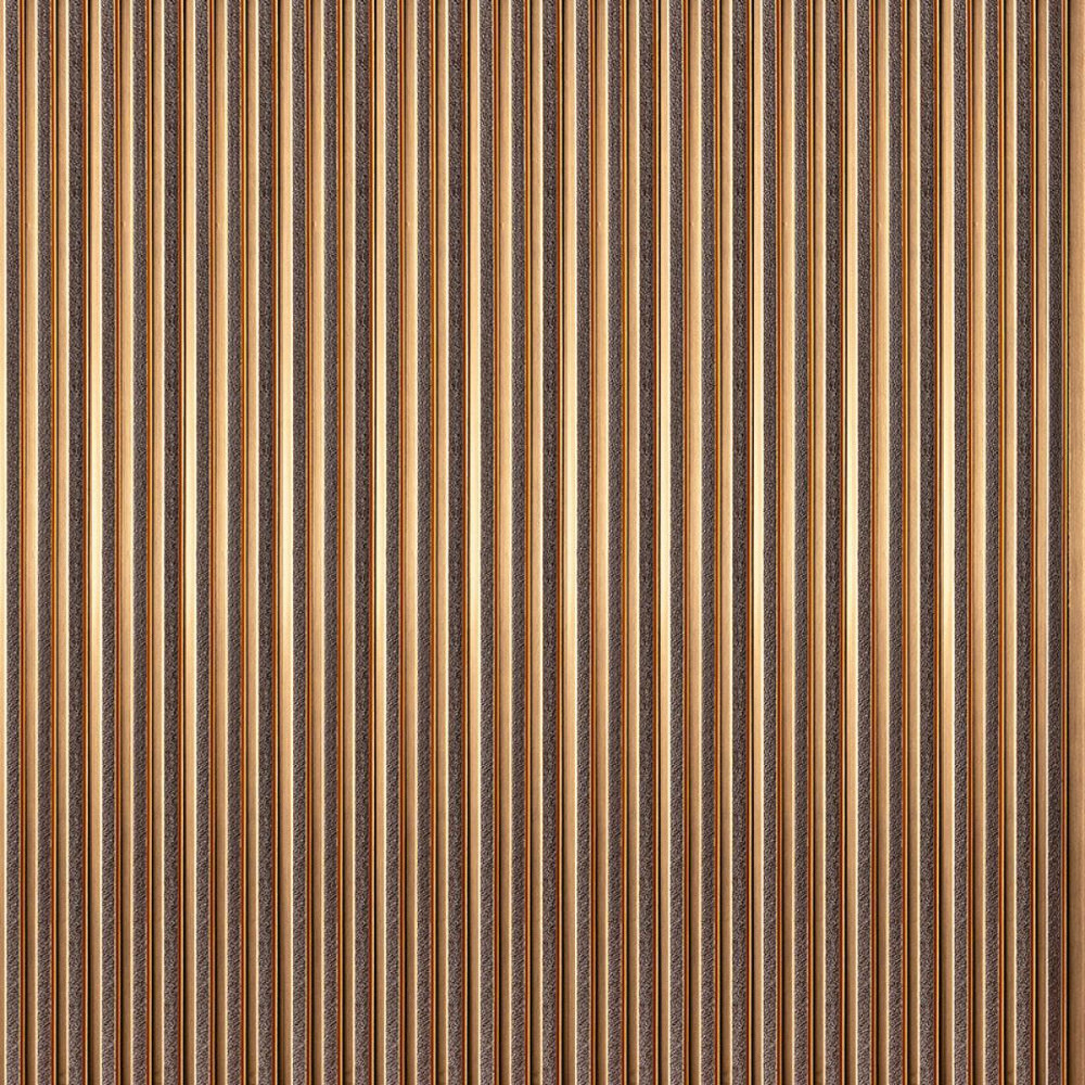 Рейка декоративная PS 2900х120х12мм Под коричневую кожу с бронзой SW-00002135 Днепр - изображение 6