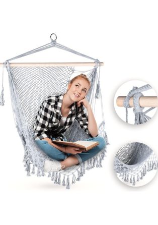 Крісло-гамак Outtec Boho підвісне сірий Київ