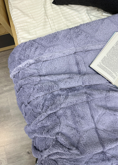 Плед-покрывало Ромб 200х230 см (+-5см) Светло-лавандовый (87-257) Киев - изображение 2