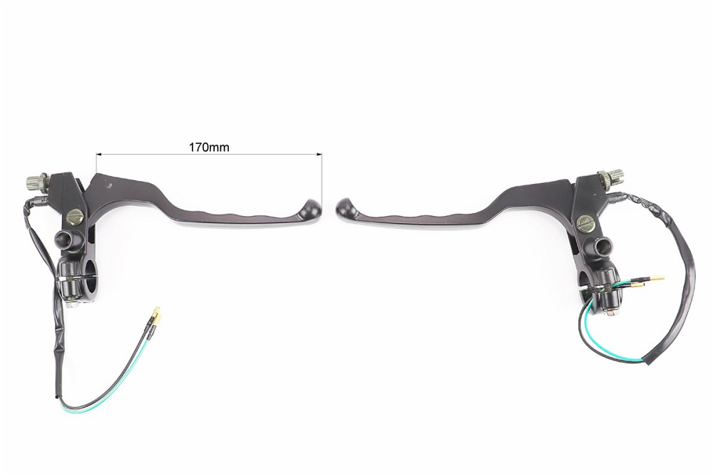Важелі керма ліве, праве з кріпленням під дзеркало, к-кт 2шт (М10 права) МОТО CG/CB Киев - изображение 3