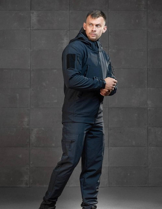 Військовий демісезонний костюм (куртка, штани та флісова кофта) Cофтшел Softshell ДСНС ВТ4733 (розмір XL) Вінниця - фото 7