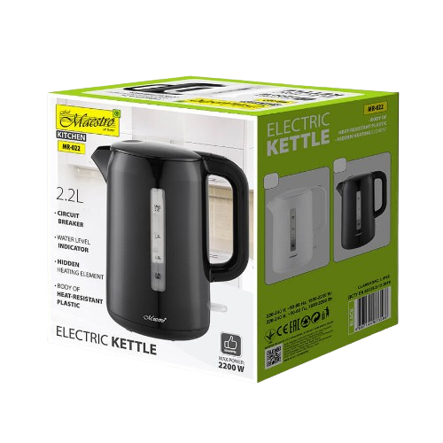 MR-022-BLACK Ел.чайник 2,2 л (диск.) Maestro Житомир - фото 5