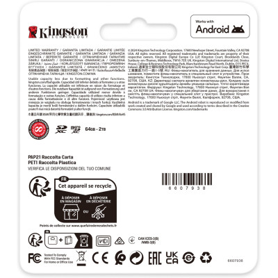 Карта памяти Kingston 128GB SDXC сlass 10 UHS-I U3 V30 Canvas Go Plus G4 (SDG4/128GB) Винница - изображение 4