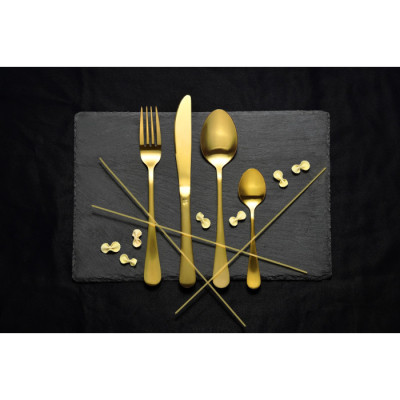 Набір столових приборів Bergner Munich gold matt 24 предмета (BG-5134-GD) Вінниця - фото 7